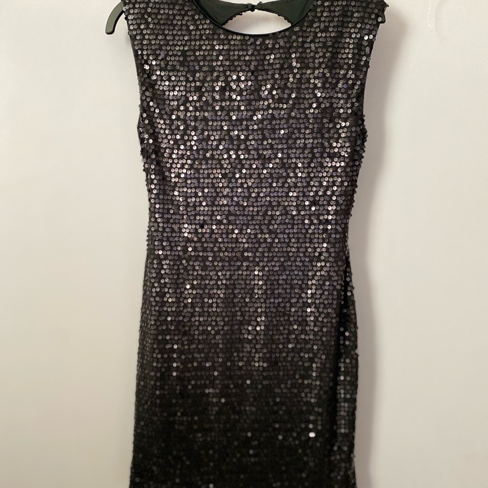 Black sequin dress